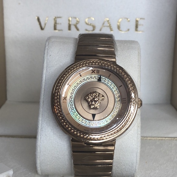 VERSACE Icon Rose Dial Ladies Watch - Picture 3 of 12